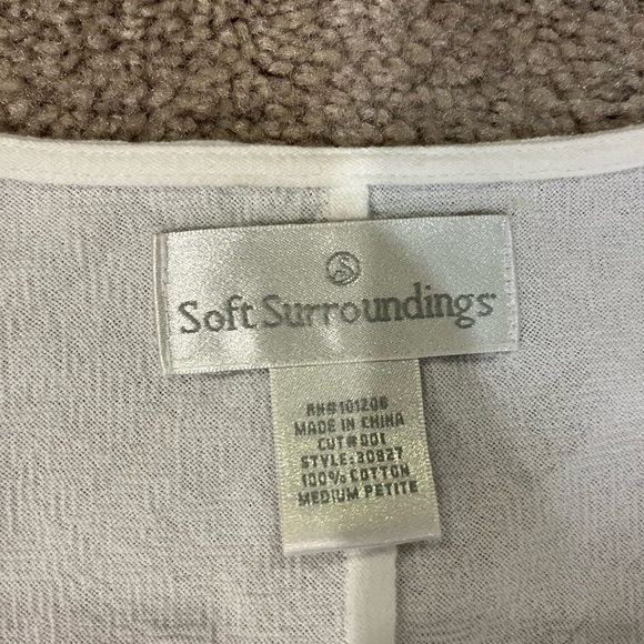 Soft Surroundings Asymmetrical V-neck Blouse - Picture 6 of 6